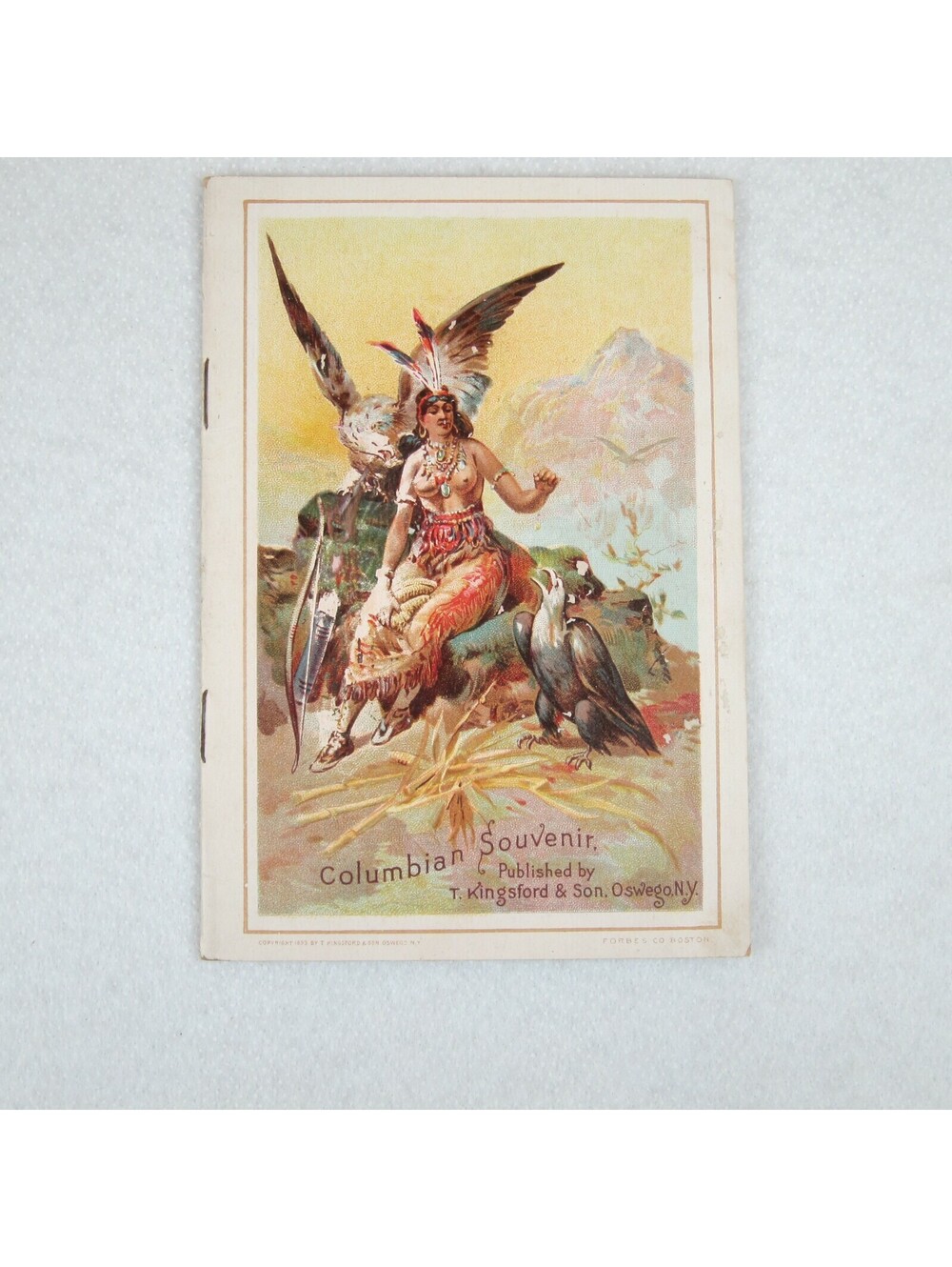 1893 Worlds Fair Columbian Expo Kingsford Oswego Starch Advertising Booklet RARE